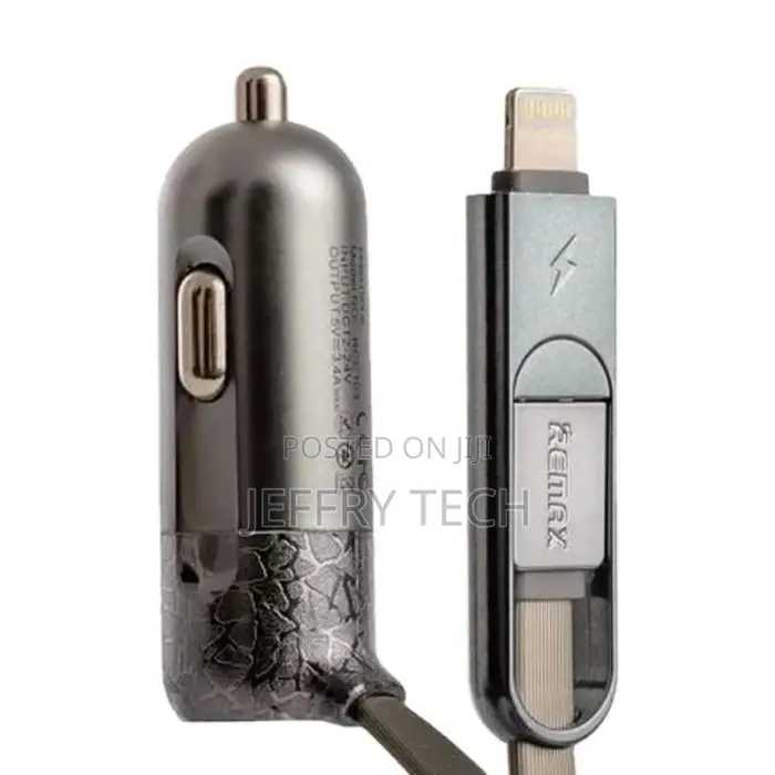 Remax RC-C103 Finchy Car Charger Micro USB 8 Pin Lightning