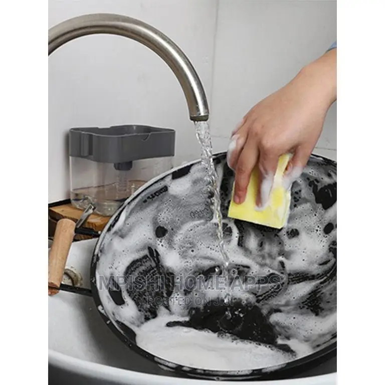 Soap Dispenser Pump With Sponge Holder