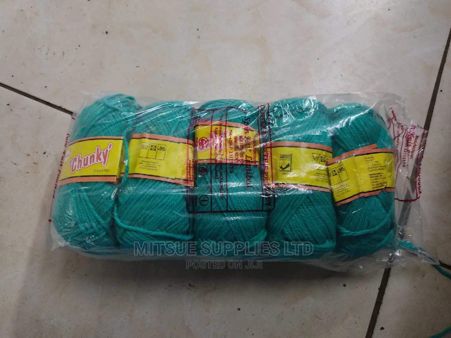 Robin Chunky Knitting/Crochet Yarn Turquoise Blue
