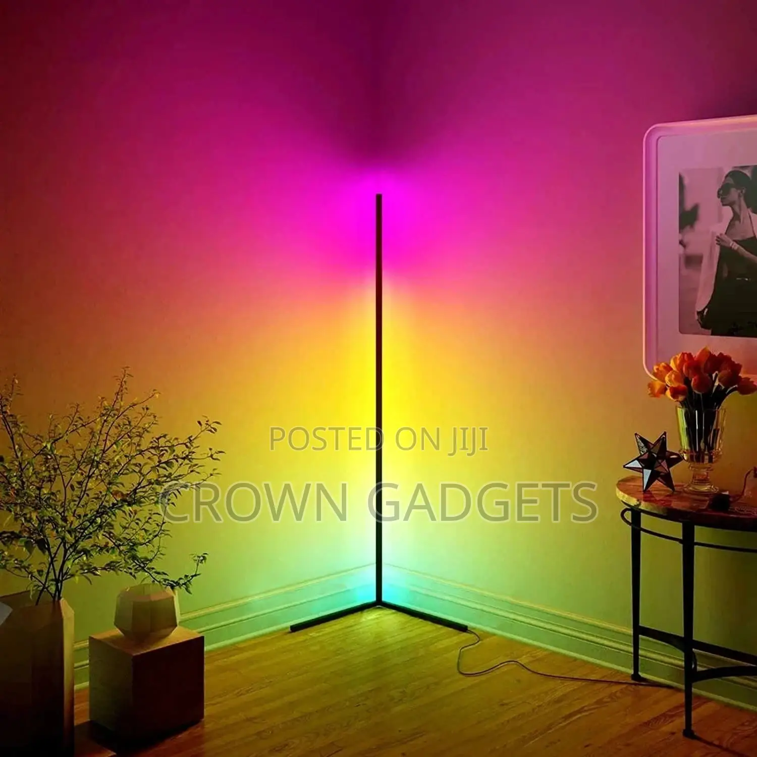 RGB Color Corner Floor Lamp