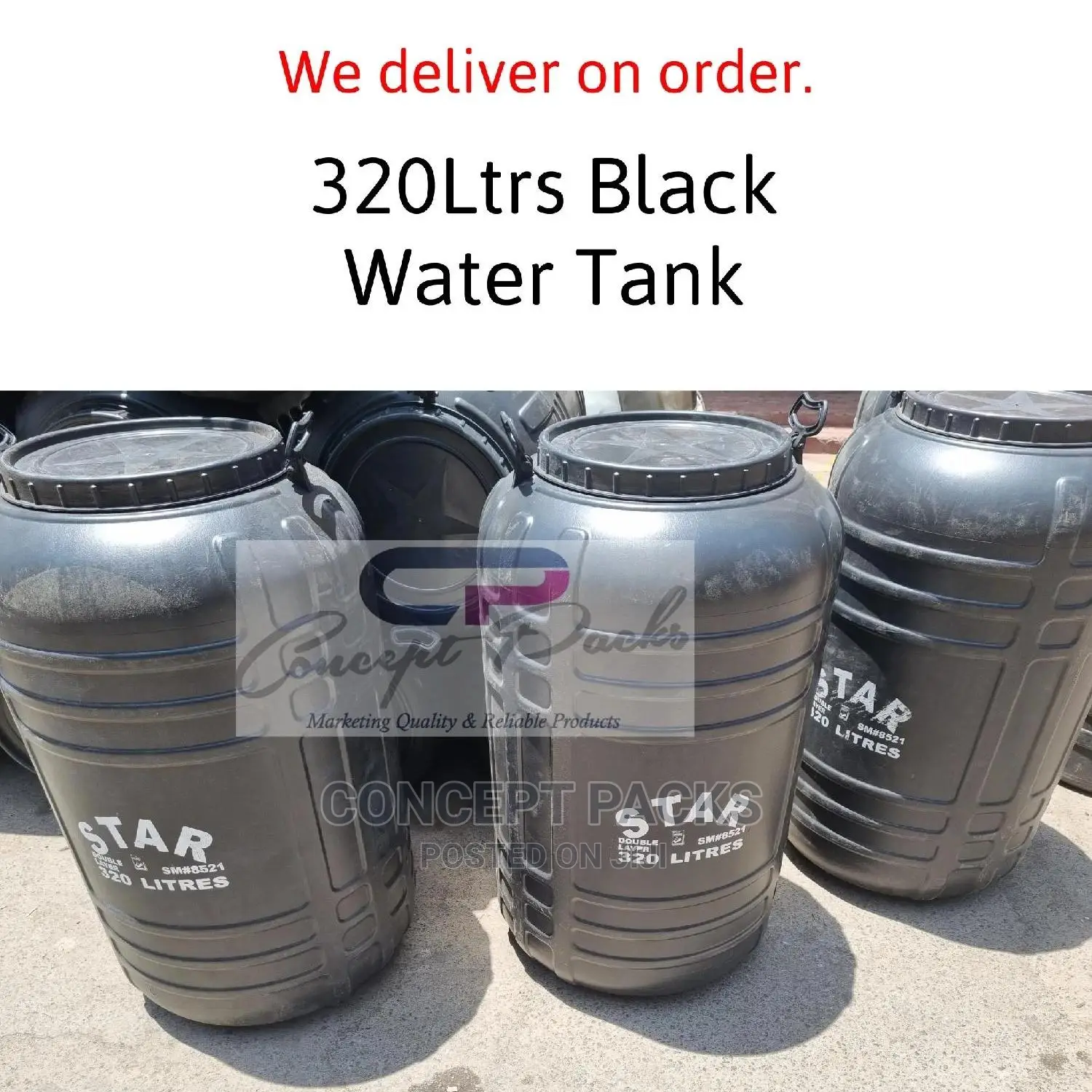 320 LTR Black Tank.