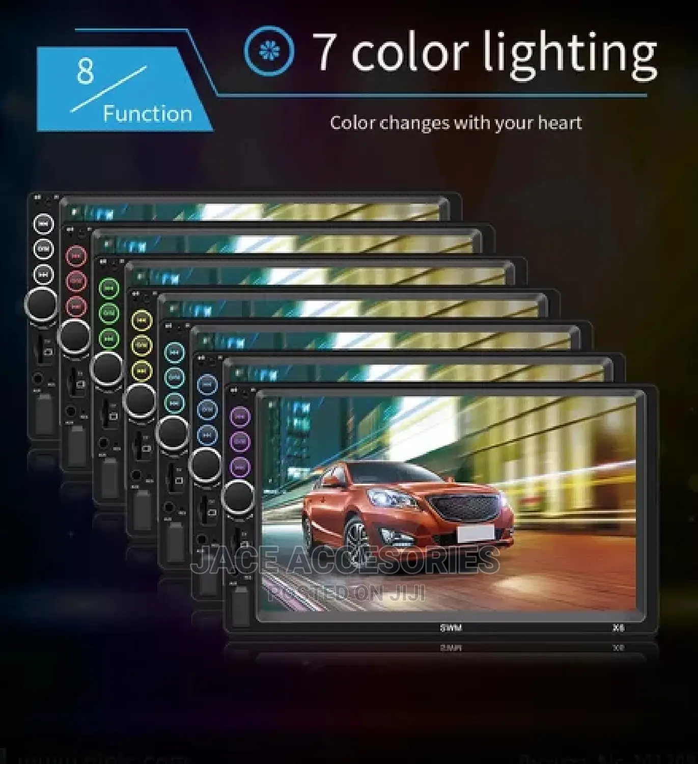 Car 2 Din Mp5 Radio Touchscreen
