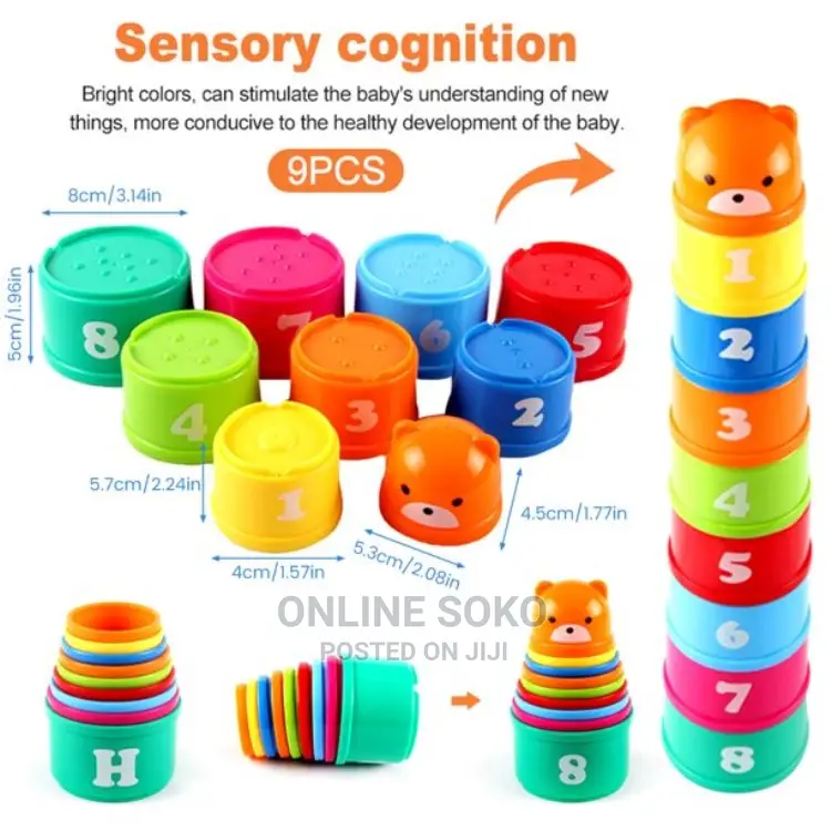 Kids Stacking Nesting Cups Early Educational Baby Toys