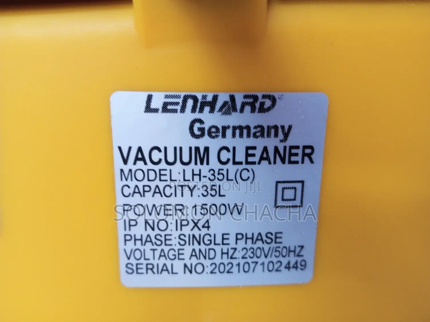 Lenhard Vacuum Cleaner Germany
