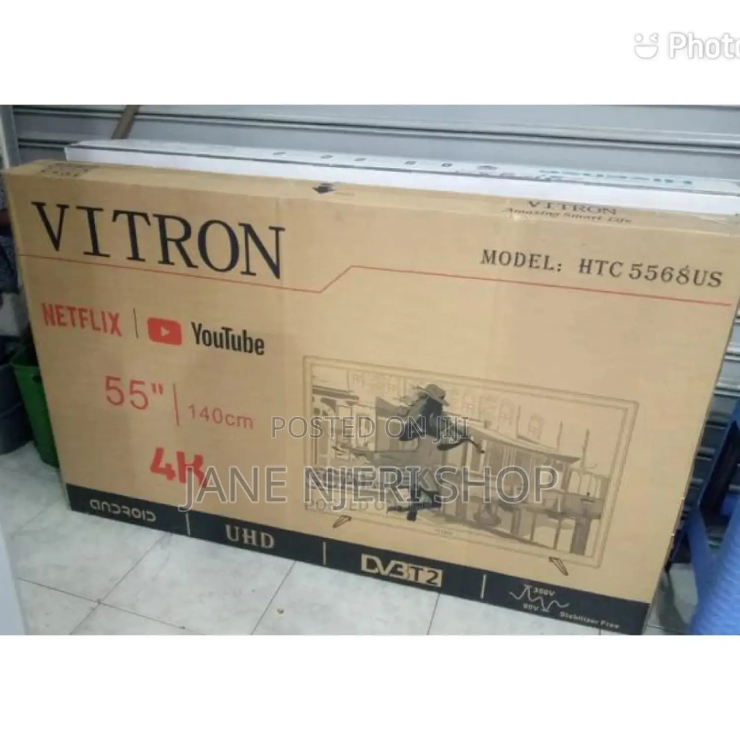 55 Inches Vitron Smart Android Tv Flameless With Bluetooth