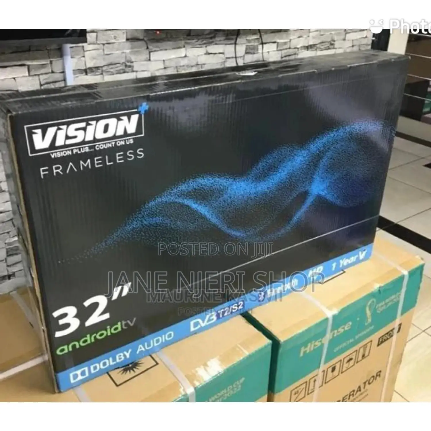 Vision Flameless 32 Smart Android Tv+Bluetooth