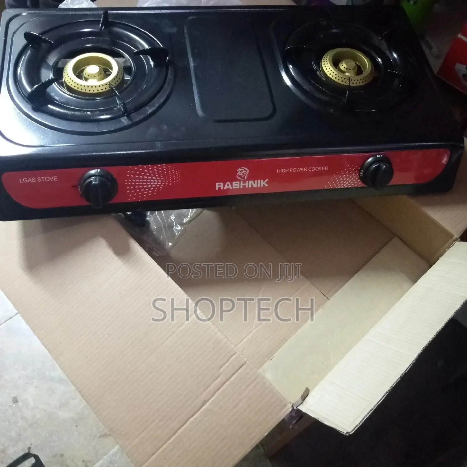 Rashnik 2 Double Burner Gas Stove Cooker.