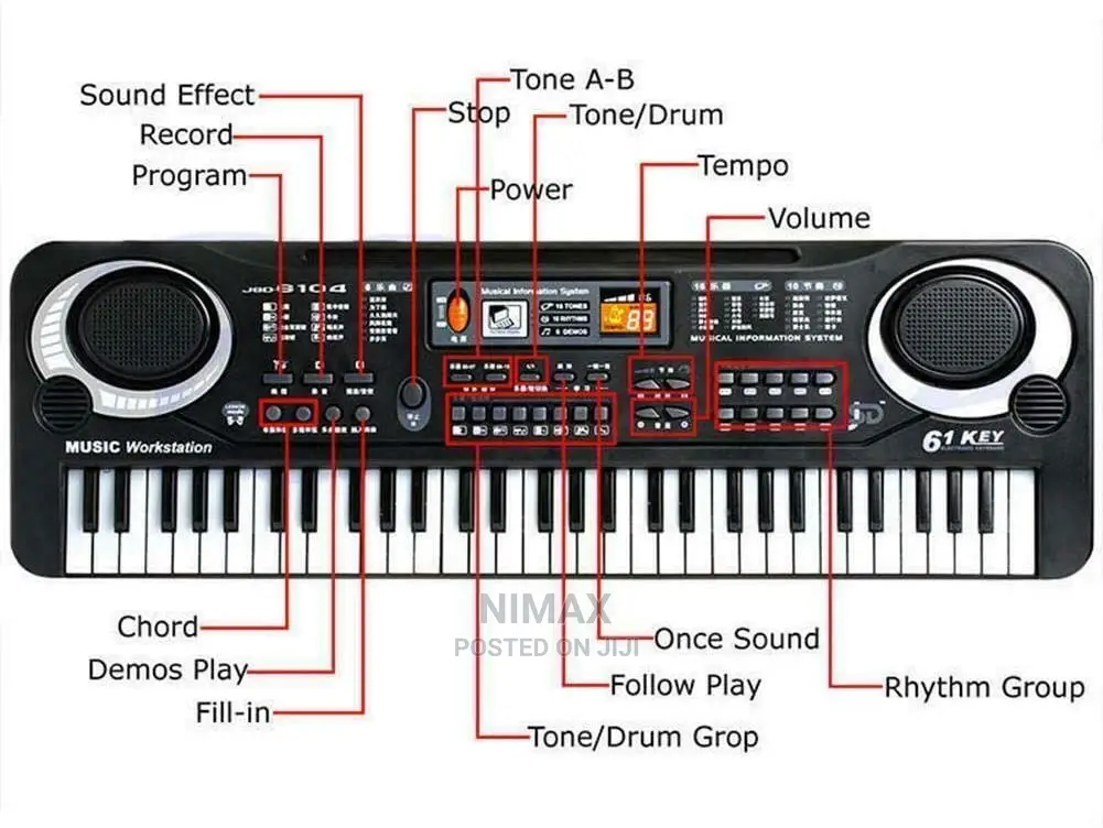 Keyboard Piano Kids 61 Key Electronic Digital Piano