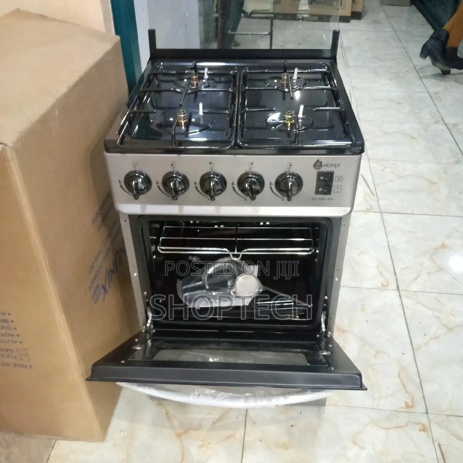 Nunix 4 Gas Standing Oven Cooker