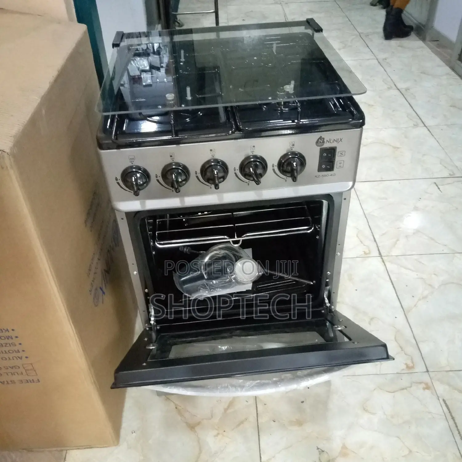 Nunix 4 Gas Standing Oven Cooker