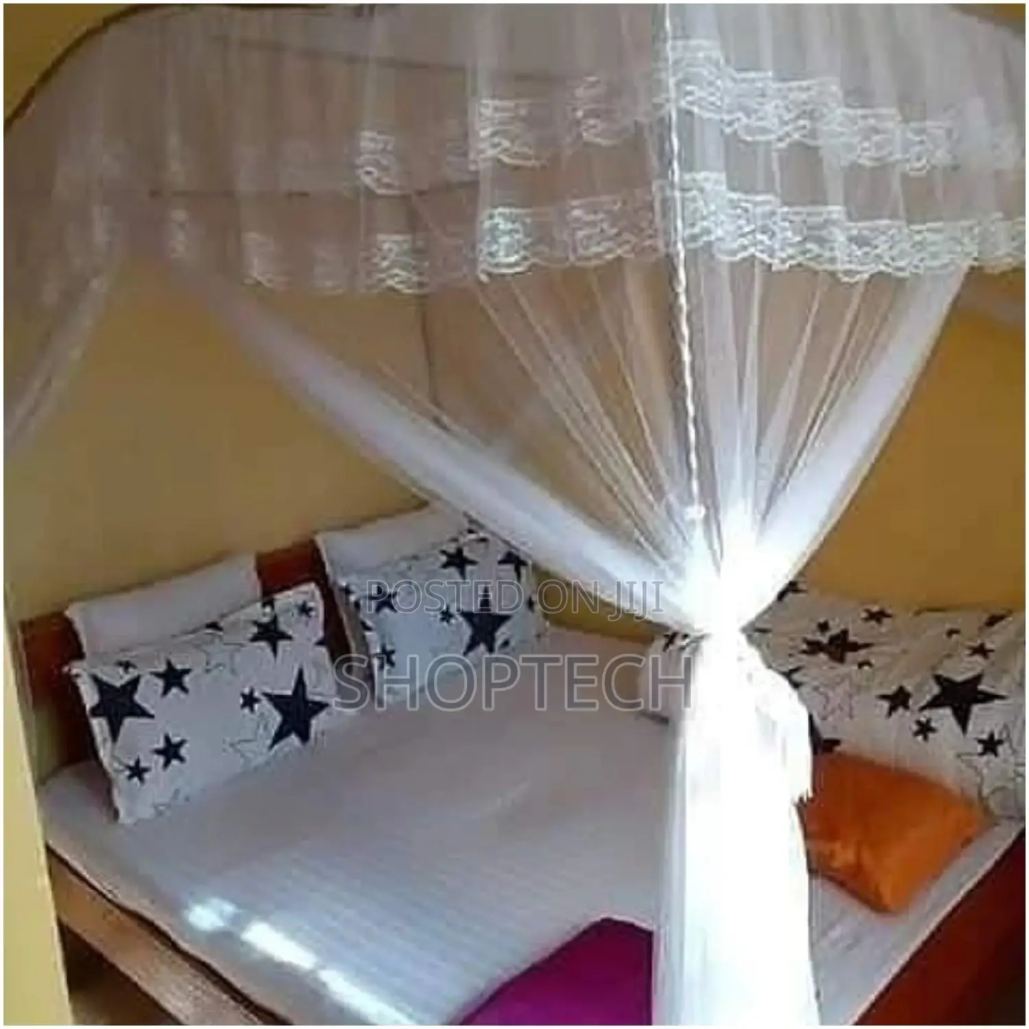 6 by 6 Four Stand Mosquito Net.