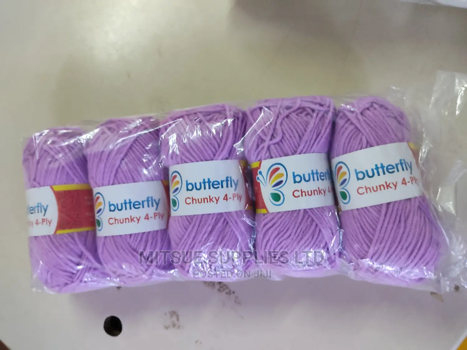 Chunky Knitting Yarn Butterfly Purple