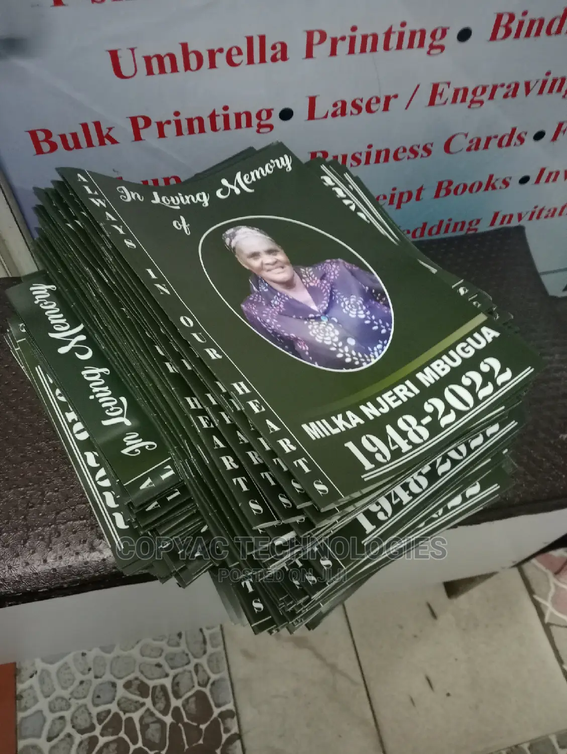 Elegant Funeral Programs Printing Services