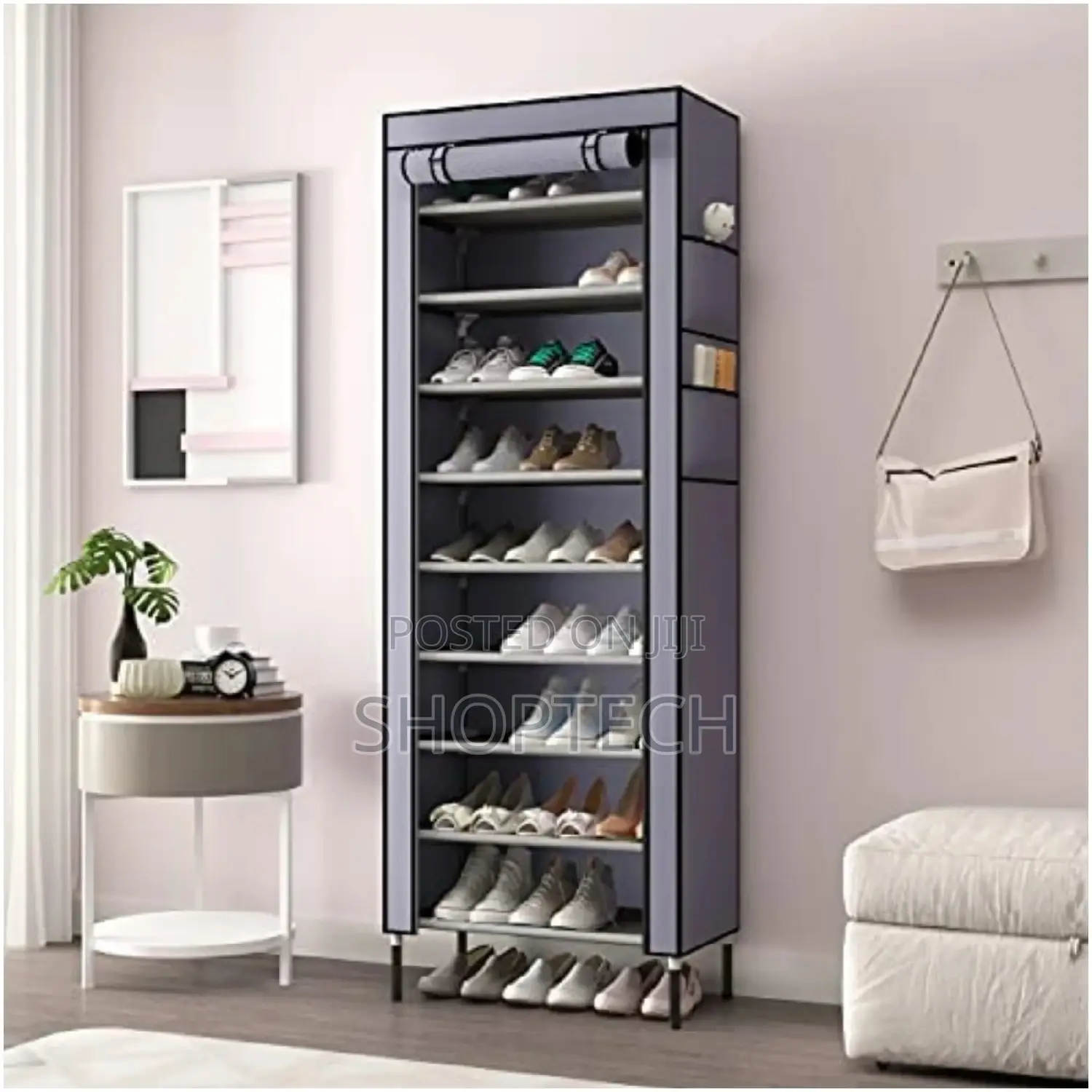 Shoe Rack With Cover (Brand New)