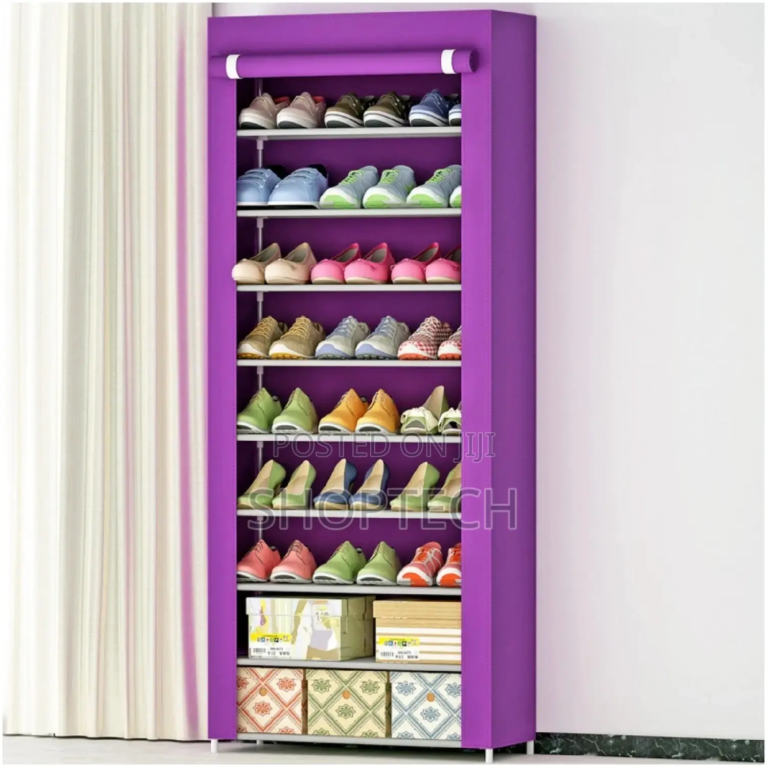 Brand New 9 Layers Shoe Rack With Cover