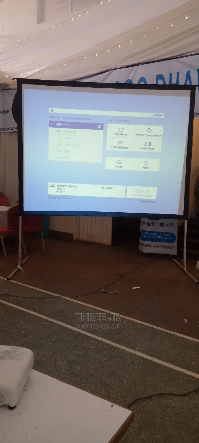 Rear Projection Screen for Hire Available