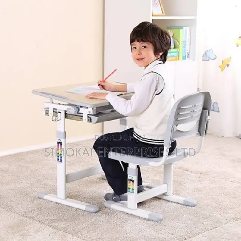 Kids Adjustable Height Study Desks Chairs