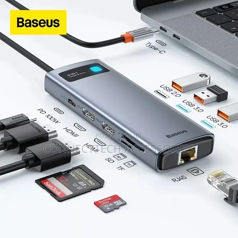 Baseus 9in1 USB C Hub Docking Station