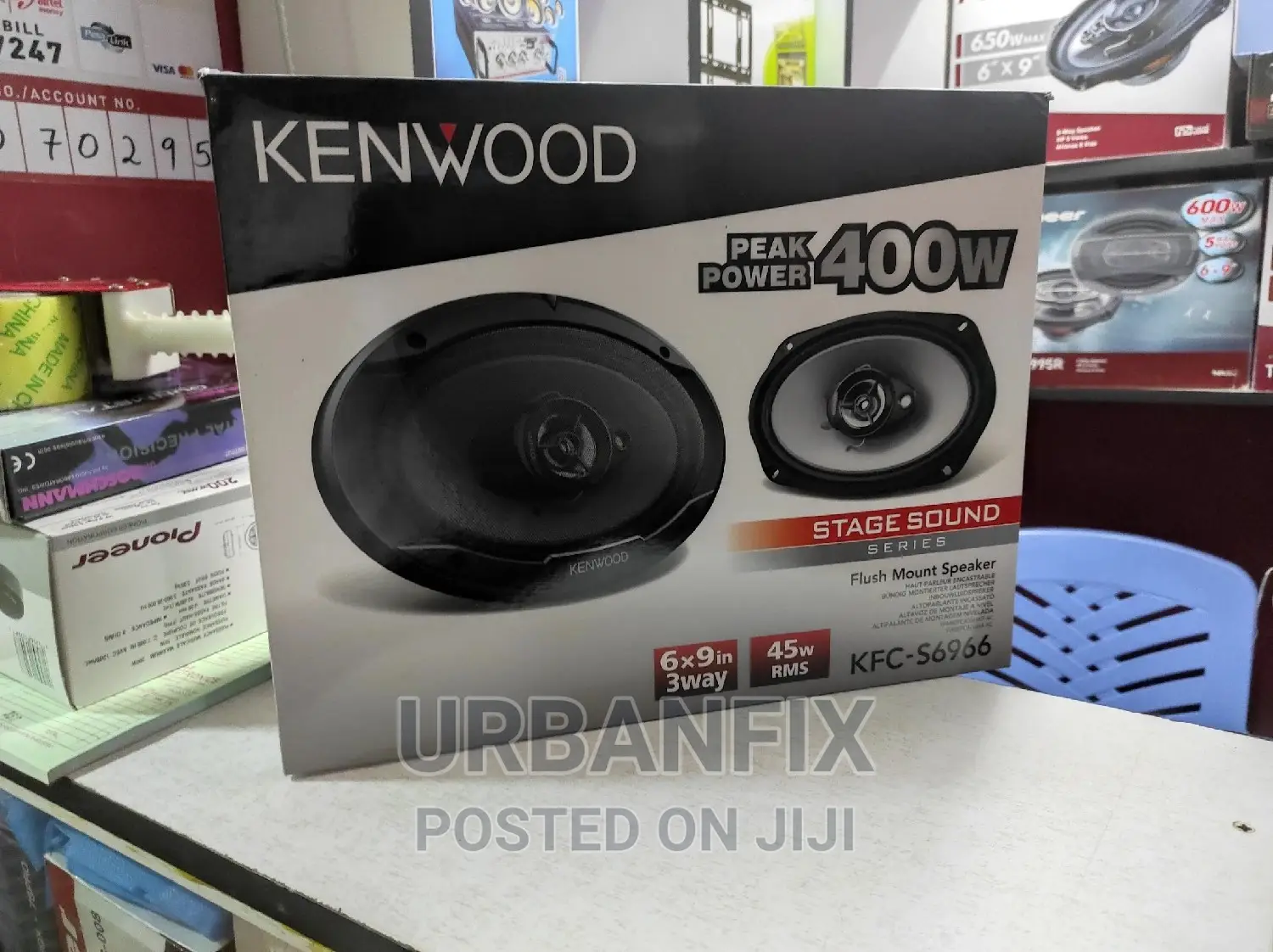 Kenwood 400 Watts 6 by 9 Midrange Speakers