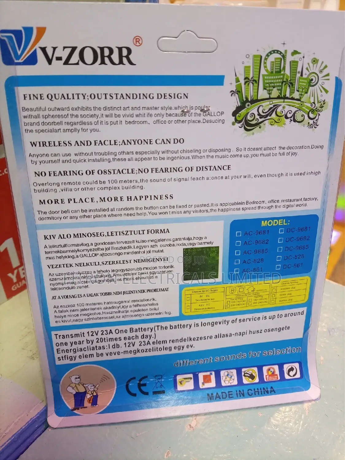 Wireless Doorbell ,Door Alarm