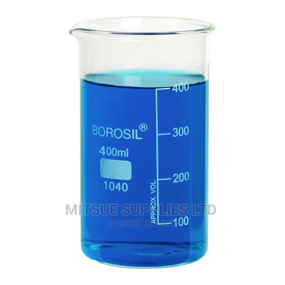 A Set Of 3 Beaker 400ml Borosil