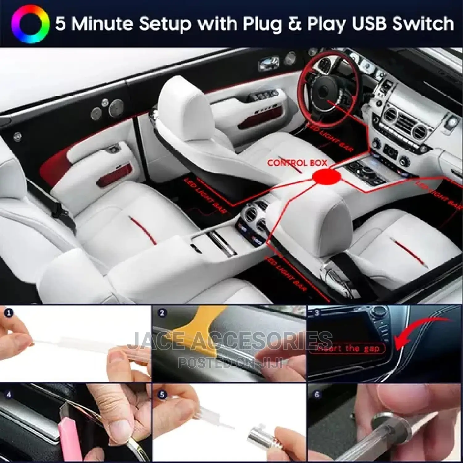 Car Interior Dashboard Ambience Lights