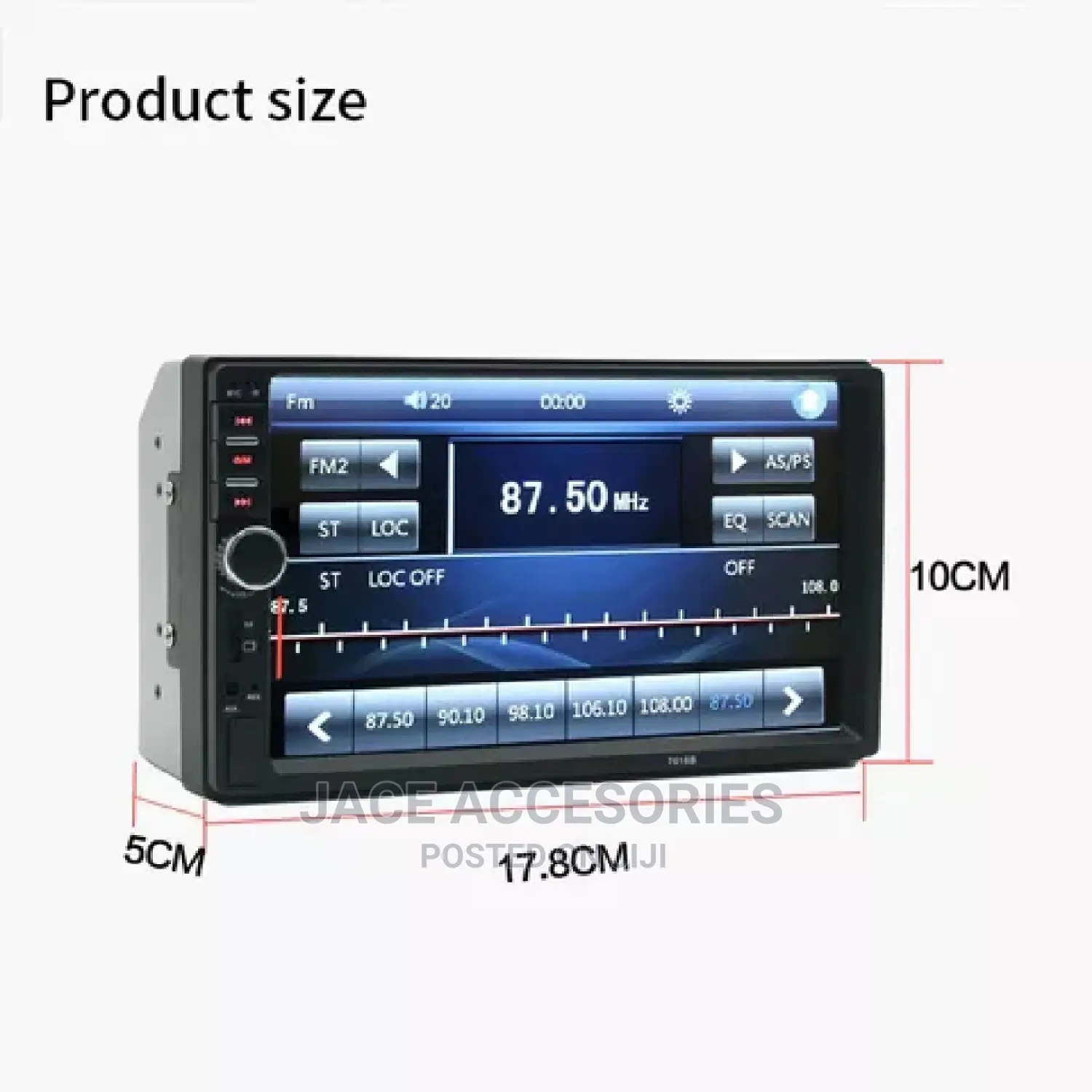 Car Mp5 Radio +Bluetooth Fm Support