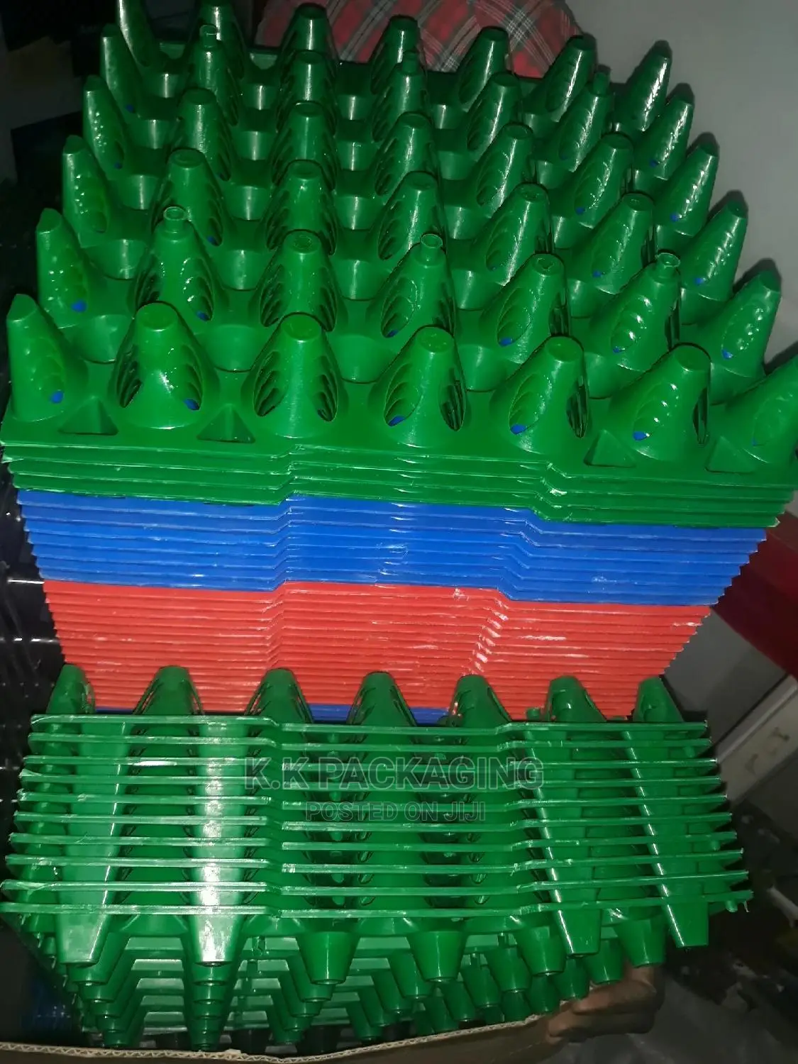 All Colours Plastic Egg Trays