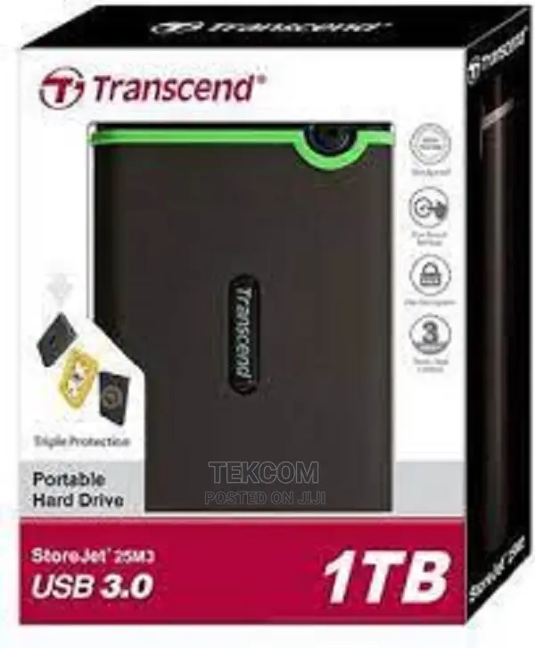 Transcend 1000gb External Hard Drive 1tb