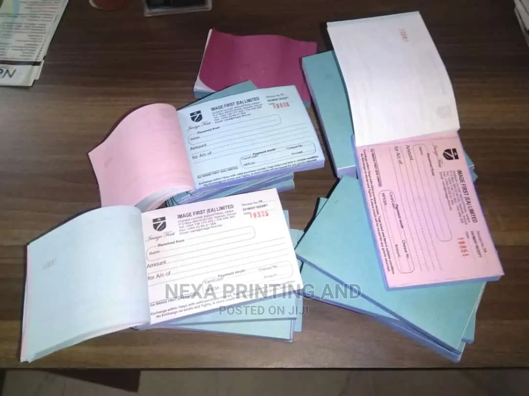 Tailormade Receipt Books