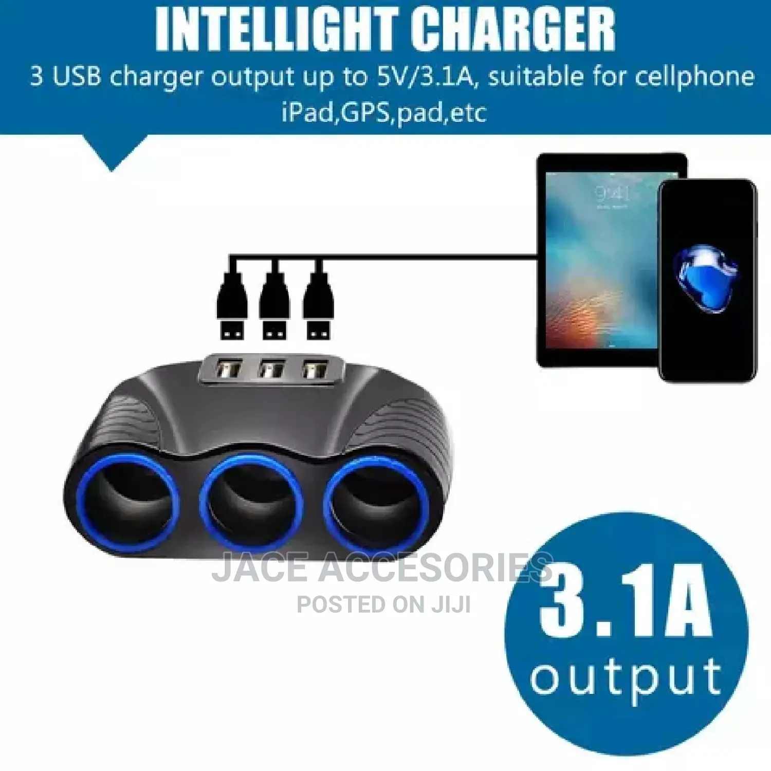 Car Adapter Splitter Heavy Duty