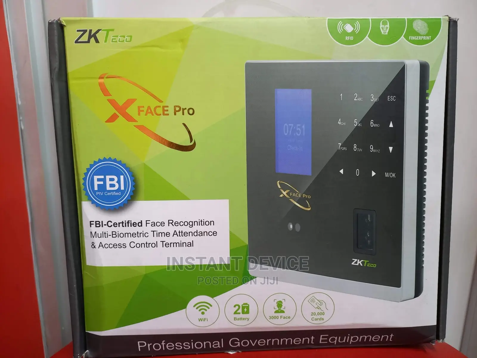 Zkteco Xface Pro Time Attendance and Access Control Terminal