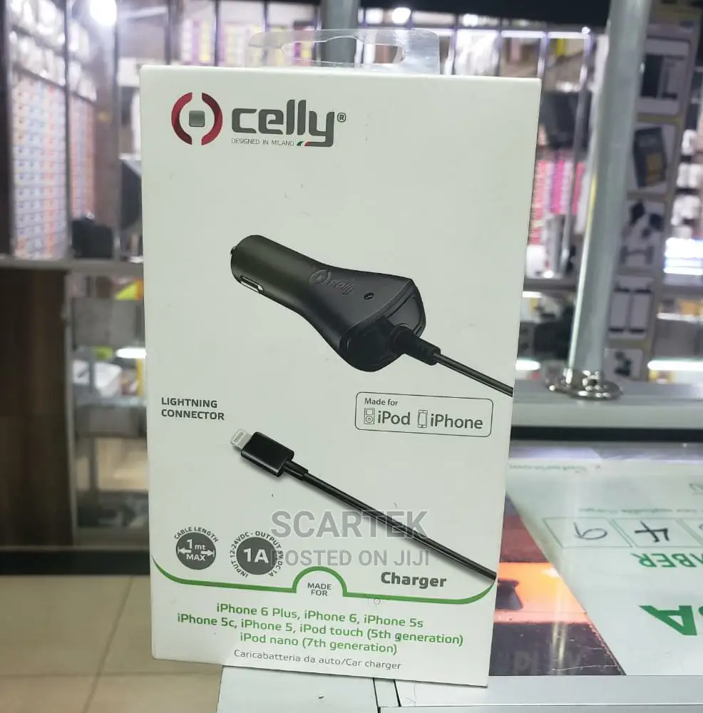 Celly Lightning Connector Charger Black
