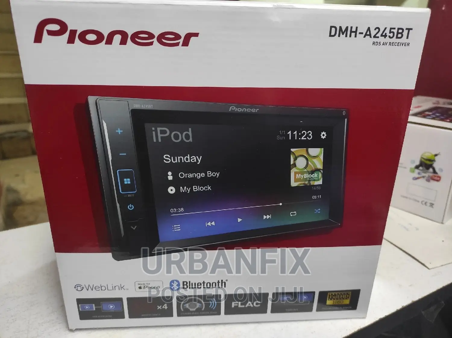 Pioneer Bluetooth Car Radio With Screen (BT, FM, Aux)