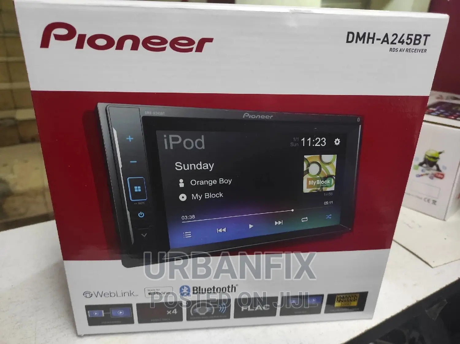 Pioneer Screen Radio With Bluetooth, USB