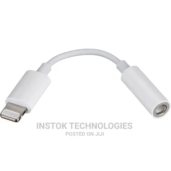 Apple Lightning to 3.5mm Headphone Jack Adapter, White
