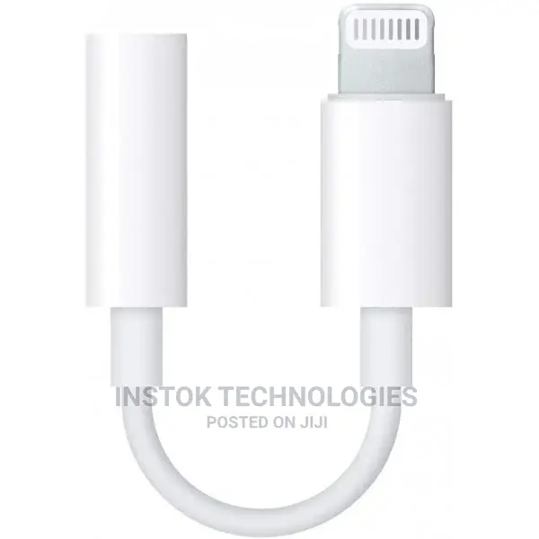 Apple Lightning to 3.5mm Headphone Jack Adapter, White