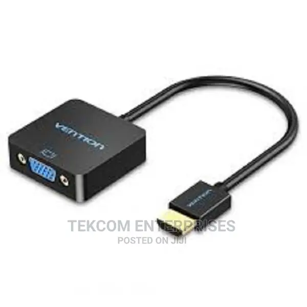 Vention Flat HDMI to VGA Converter With Female Micro USB