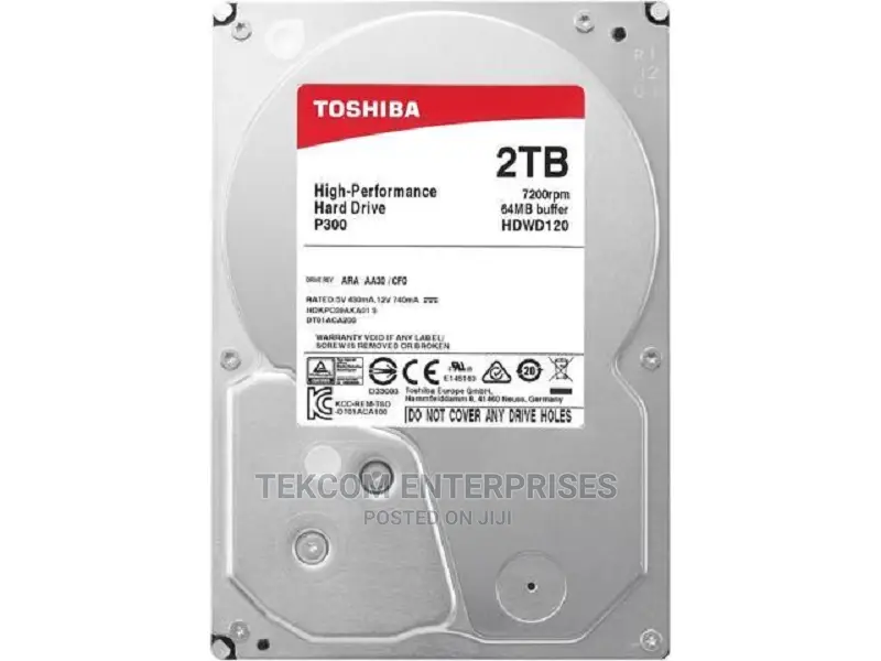 Toshiba Desktop HDD P300 3.5′′ – 2TB