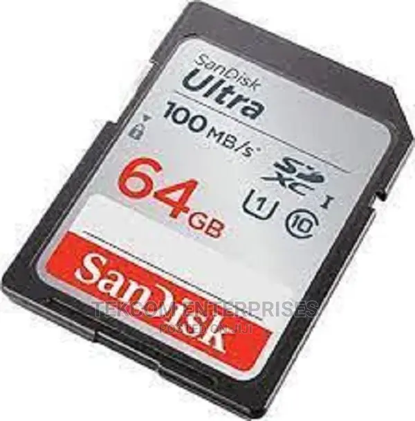 Sandisk 64GB Ultra SDXC UHS-I Memory Card - 100mb/S