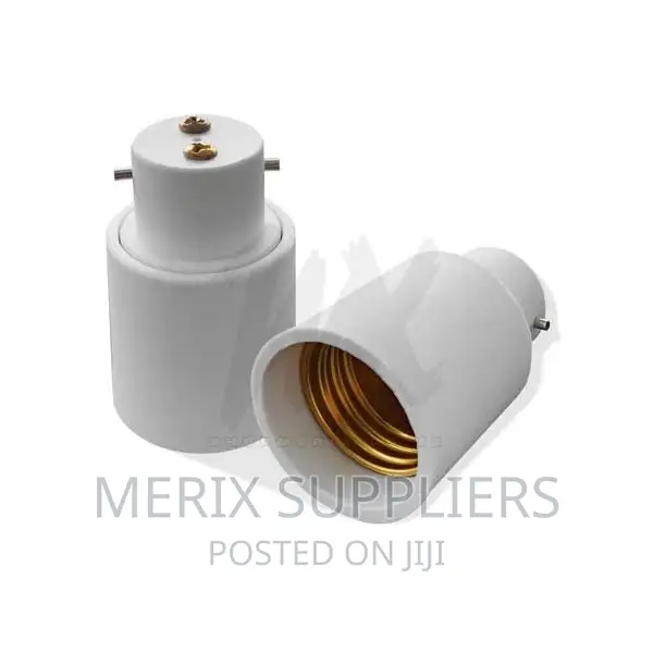 PIN to SCREW Bulb Holder Lamp Holder Adapter | B22 to E27