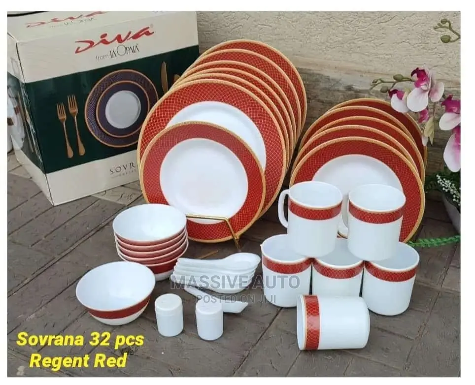 Regent Red Setbof 32pcs Dinner Set