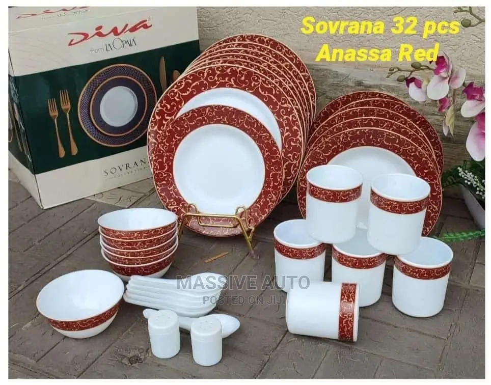Anasal Red Dinner Set Is Available