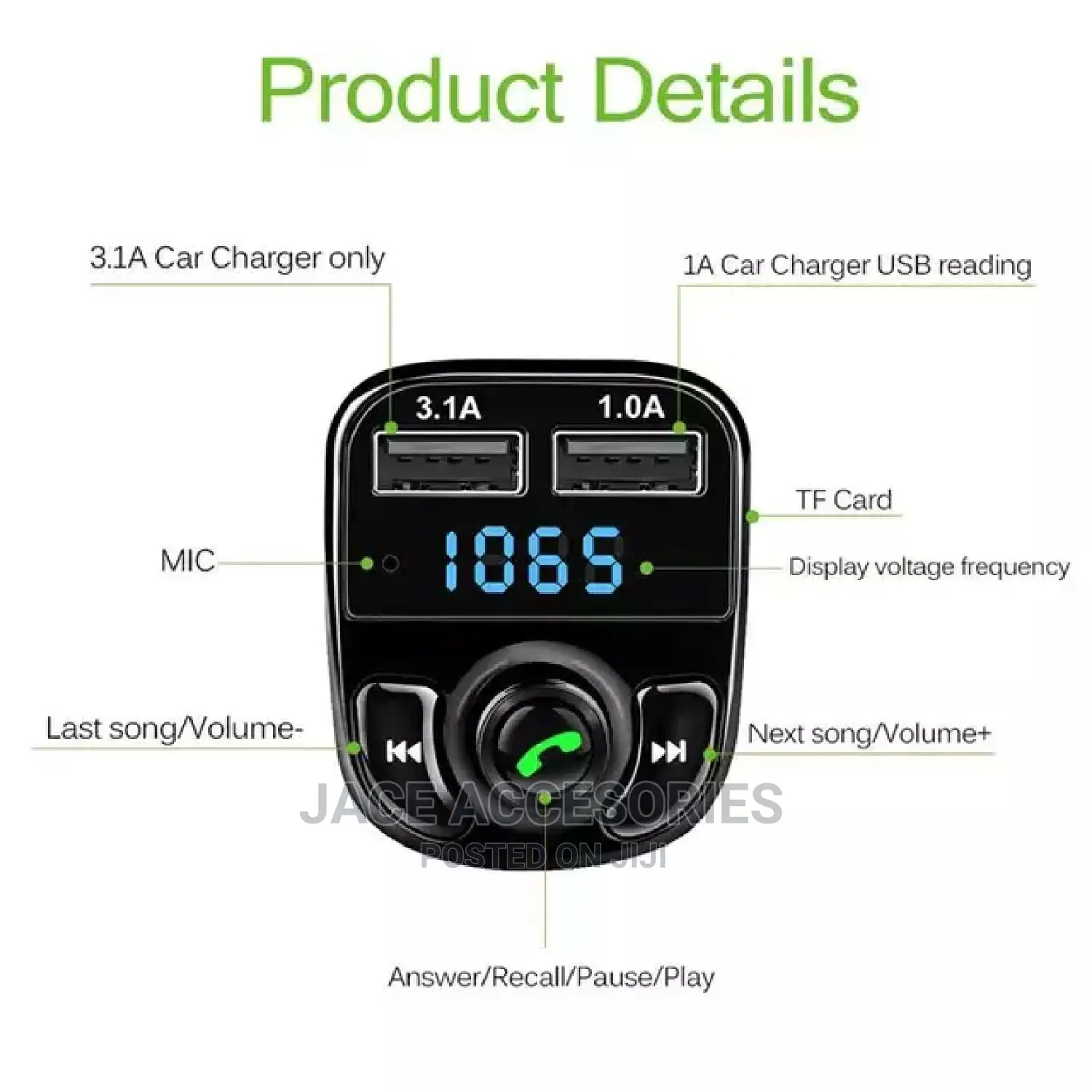 Car Fm Trasmitter Bluetooth Modulator