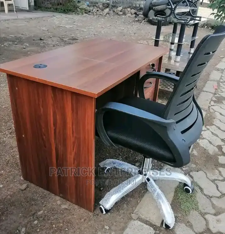 1.2 Mtrs Office Desk Plus Low Back Recliner Mesh Chair