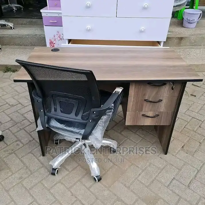 1.2 Mtrs Office Desk Plus Low Back Recliner Mesh Chair