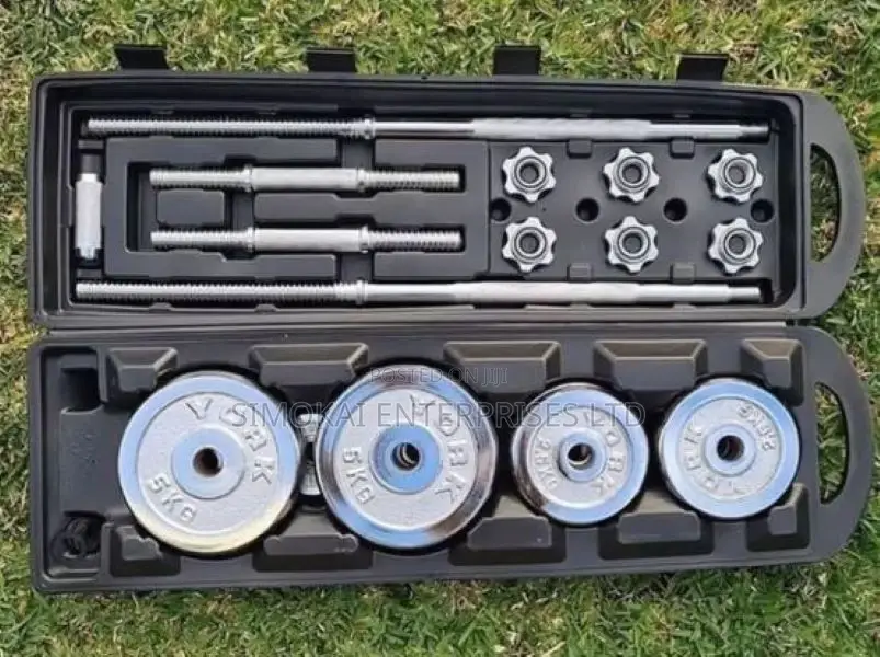 50 Kg Dummbell Set With Barbell Bar