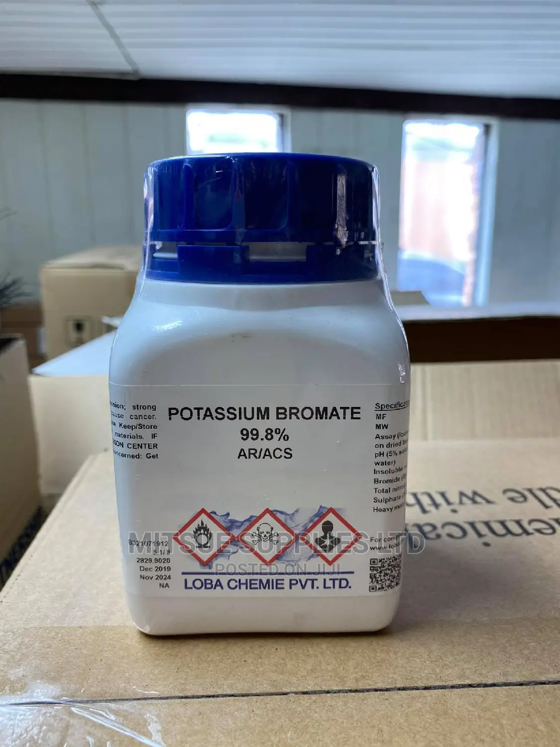 Pottassium Bromate LR 500G Griffchem