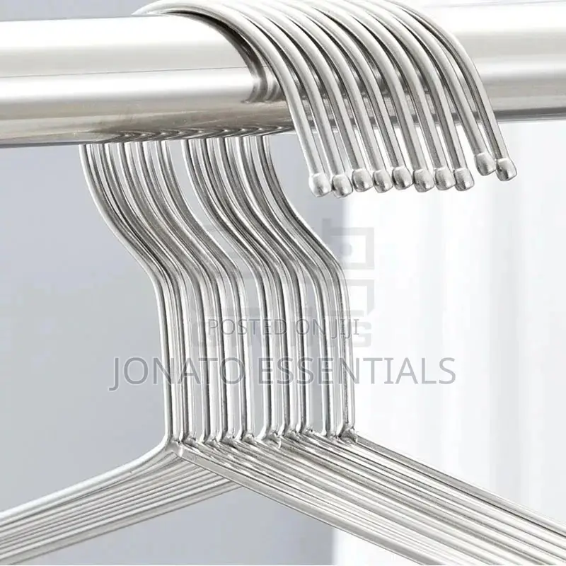 10 Piece Stainless Steel Clothes Hangers, Coat Hangers