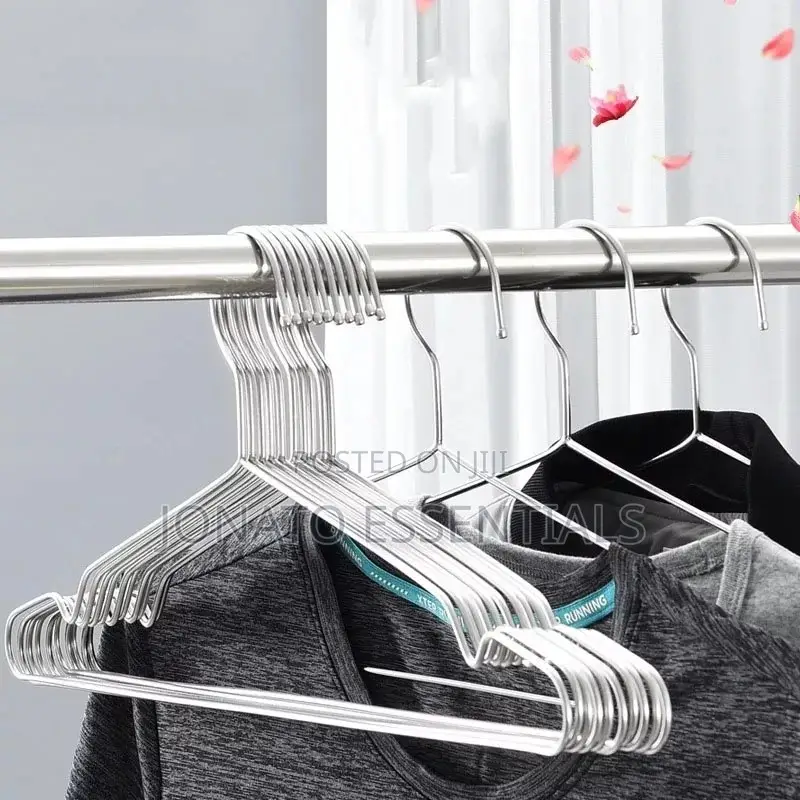10 Piece Stainless Steel Clothes Hangers, Coat Hangers